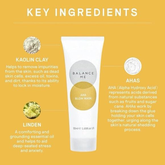 AHA The Balance Me Bioactive Glow Triple-action Chemical Exfoliation Mask 50ml - Picture 2 of 8